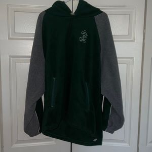 vtg Disney black green fleece hoodie size large